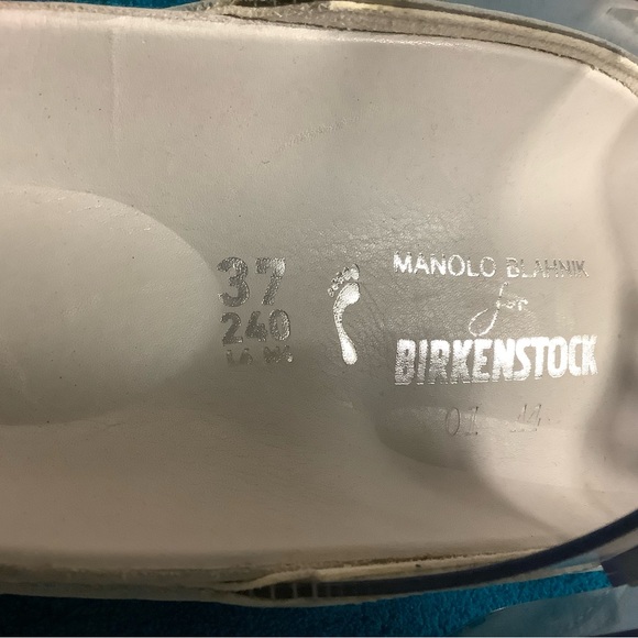 MANOLO BLAHNIK X BIRKENSTOCK
Arizona PVC white slides - Picture 14 of 14